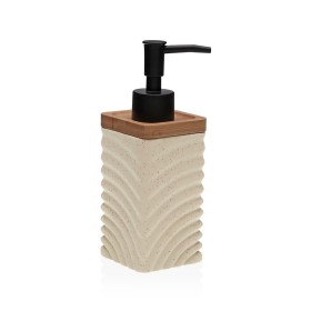 Dispenser di Sapone Home ESPRIT Bianco Grigio Naturale Resina Polietilene 7,5 x 7,5 x 18,5 cm (2 Unità) | Tienda24 - Global Online Shop Tienda24.eu