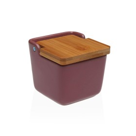 Salière avec couvercle Versa Caprice Céramique 8,8 x 8,5 x 8,8 cm | Tienda24 - Global Online Shop Tienda24.eu