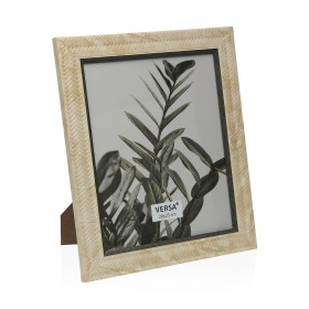 Fotorahmen Home ESPRIT Weiß natürlich Kristall Mango-Holz Blume Indianer 21 x 2 x 26,5 cm | Tienda24 - Global Online Shop Tienda24.eu