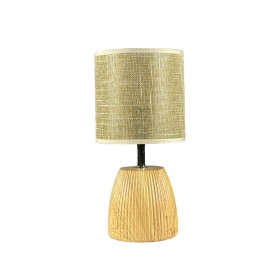 Desk lamp Beige Silver Sackcloth Ceramic 60 W 220 V 240 V 220-240 V 26 x 26 x 49,5 cm | Tienda24 - Global Online Shop Tienda24.eu