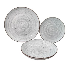 Louça 18 Peças Porcelana 1 cm Papoila | Tienda24 - Global Online Shop Tienda24.eu