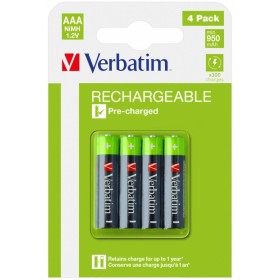 Batteries Verbatim 49514 1,2 V AAA de Verbatim, Piles rechargeables - Réf : M0519723, Prix : 8,43 €, Remise : %