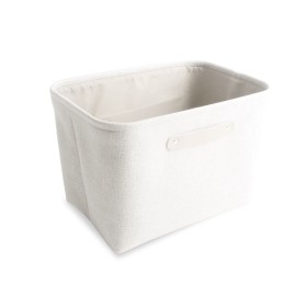 Basket Versa Beige Textile 20 x 15 x 30 cm | Tienda24 - Global Online Shop Tienda24.eu