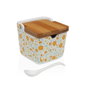 Leiteira e açucareiro Home ESPRIT Amarelo Laranja Grés 12 x 8,4 x 11 cm 2 Peças (12 Unidades) | Tienda24 - Global Online Shop Tienda24.eu