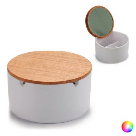 Jewelry box Home ESPRIT White Champagne Wood Aluminium 27,5 x 20 x 5,4 cm | Tienda24 - Global Online Shop Tienda24.eu