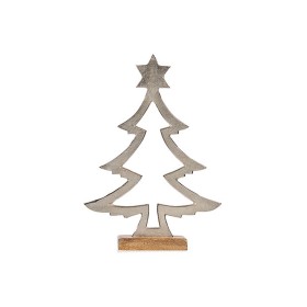 Figura Decorativa Leve Povoação Branco Castanho Madeira 44 x 44,7 x 6 cm (4 Unidades) | Tienda24 - Global Online Shop Tienda24.eu