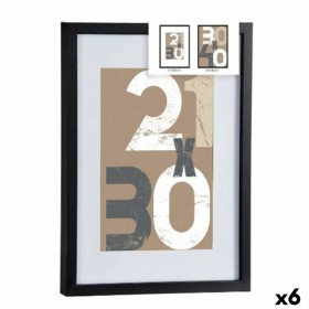 Moldura de Fotos 15,2 x 3,5 x 20,2 cm Preto Plástico Vidro (6 Unidades) | Tienda24 - Global Online Shop Tienda24.eu