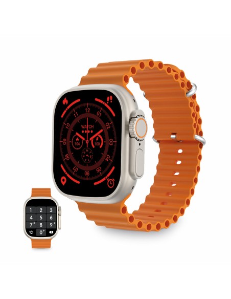 Montre intelligente KSIX Urban Plus 2,05" 270 mAh Bluetooth 5.0 Orange | Tienda24 Tienda24.eu