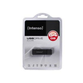 USB und Mikro USB Stick INTENSO ALU LINE 64 GB Anthrazit 64 GB USB Pendrive von INTENSO, USB-Flash-Laufwerke - Ref: S0200501,...