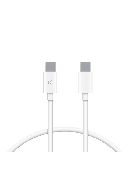 USB-C to USB-C Cable KSIX BXCUC03SBL | Tienda24 Tienda24.eu