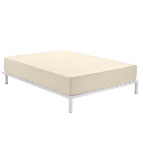 Sábana Bajera Alexandra House Living Crema 150 x 190/200 cm de Alexandra House Living, Sábanas y fundas de almohada - Ref: D1...