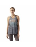 Débardeur Femme Reebok RE TANK Gris | Tienda24 Tienda24.eu