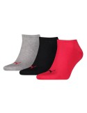 Socquettes de Sport Puma SNEAKER (3 paires) Gris Noir Rouge Multicouleur | Tienda24 Tienda24.eu