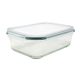 Porta pranzo Ermetico Quadrato Trasparente Plastica 2,4 L 20 x 11 x 20 cm (12 Unità) | Tienda24 - Global Online Shop Tienda24.eu