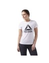 Damen Kurzarm-T-Shirt Reebok Wor CS Graphic Tee Weiß | Tienda24 Tienda24.eu