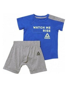 Conjunto de Desporto para Bebé Reebok B ES Inf SJ SS Azul | Tienda24 Tienda24.eu