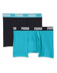 Herren-Boxershorts Puma EVERRYDAY BASIC 701226387 018 2 Stück grün Schwarz | Tienda24 Tienda24.eu