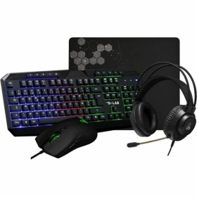 Tastatur mit Maus Esperanza EK122W Weiß QWERTY | Tienda24 - Global Online Shop Tienda24.eu