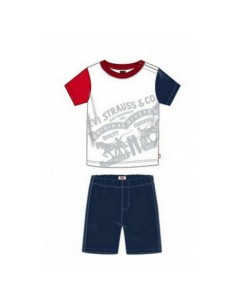 Ensemble de Sport pour Bébé Reebok G ES Inf SJ SS Gris Bleu | Tienda24 Tienda24.eu