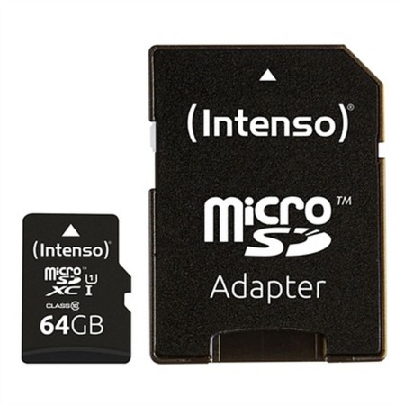 Micro SD Memory Card with Adaptor INTENSO 34234 UHS-I XC Premium Black by INTENSO, Memory cards - Ref: S0223426, Price: 15,78...