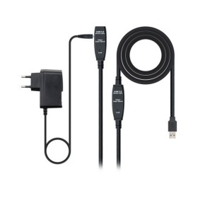 Verlängerungskabel mit USB NANOCABLE 10.01.031 Schwarz von NANOCABLE, USB-Kabel - Ref: S0224385, Preis: 0,00 €, Rabatt: %