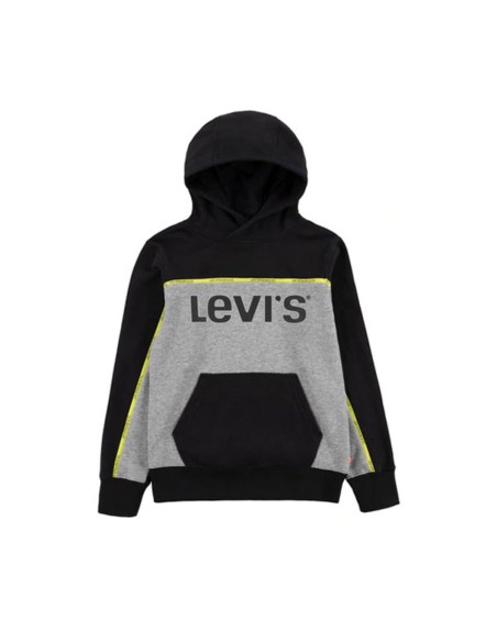 Sweat à capuche enfant Levi's PULL OVER HOODY 9EB915 Gris | Tienda24 Tienda24.eu