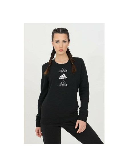 Sudadera sin Capucha Mujer Adidas W S SWT GL1400 Negro | Tienda24 Tienda24.eu