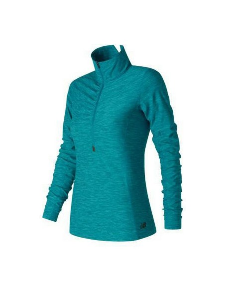 Langarm Damen T-Shirt New Balance WT71102 grün (XS) | Tienda24 Tienda24.eu