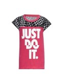 Child's Short Sleeve T-Shirt Nike 848-A72 Pink 100% cotton | Tienda24 Tienda24.eu