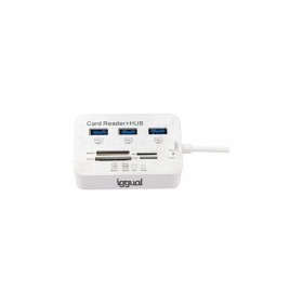 Hub USB iggual IGG316733 USB 3.0 Lector de tarjetas Blanco de iggual, Hubs USB - Ref: S0227101, Precio: 10,44 €, Descuento: %