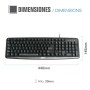 Teclado iggual CK-BASIC-105T QWERTY USB Negro Español Mono (1 Pieza) de iggual, Teclados - Ref: S0227111, Precio: 7,31 €, Des...