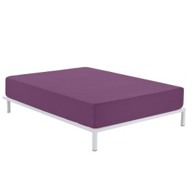 Lençol de baixo ajustável Alexandra House Living Roxo Beringela 180 x 200 cm de Alexandra House Living, Lençóis e capas de al...