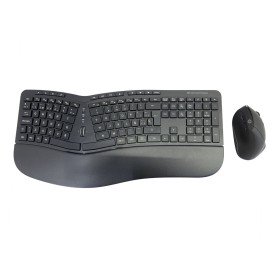 Teclado e Rato sem Fios V7 CKW400ES Preto Espanhol Qwerty espanhol | Tienda24 - Global Online Shop Tienda24.eu