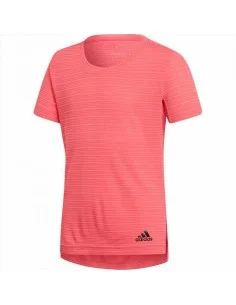 Camiseta de Manga Corta Infantil Nike 848-A72 Rosa 100 % algodón | Tienda24 Tienda24.eu