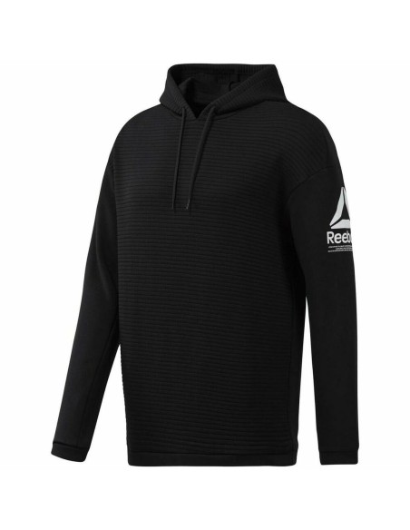 Sudadera con Capucha Hombre Reebok FLEECE OTH HOOD EC0880 Negro | Tienda24 Tienda24.eu