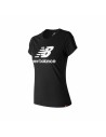 Damen Kurzarm-T-Shirt New Balance WT91546 Schwarz | Tienda24 Tienda24.eu