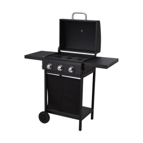 Barbecue a Carbone con Coperchio e Ruote DKD Home Decor Nero Metallo Plastica Rettangolare 52,4 x 59 x 91,6 cm | Tienda24 - Global Online Shop Tienda24.eu