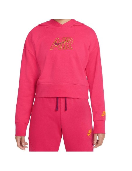 Sudadera con Capucha Niña CROP HOODIE Nike DM8372 666 Rosa | Tienda24 Tienda24.eu