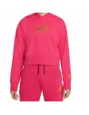 Sudadera con Capucha Niña CROP HOODIE Nike DM8372 666 Rosa | Tienda24 Tienda24.eu