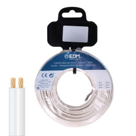 Cable EDM 2 x 0,75 mm Blanco 25 m | Tienda24 - Global Online Shop Tienda24.eu