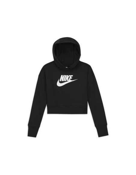 Sudadera con Capucha Niña SPORTWEAR CLUB DC7210 Nike 010 Negro | Tienda24 Tienda24.eu