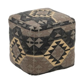 Pouf GO GIFT Crème Bronze Oxford tejido antidesgarros | Tienda24 - Global Online Shop Tienda24.eu