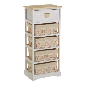 Caisson à Tiroirs Alexandra House Living Blanc Naturel Bois de paulownia Bois MDF 35 x 110 x 72 cm | Tienda24 - Global Online Shop Tienda24.eu