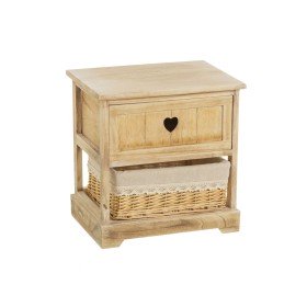 Caisson à Tiroirs Alexandra House Living Blanc Naturel Bois de paulownia Bois MDF 35 x 110 x 72 cm | Tienda24 - Global Online Shop Tienda24.eu