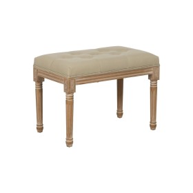 Banqueta DKD Home Decor Bege Madeira MDF 100 x 40 x 40 cm | Tienda24 - Global Online Shop Tienda24.eu