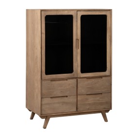 Buffet Alexandra House Living Noir Métal verre Bois d'épicéa 38 x 80 x 140 cm | Tienda24 - Global Online Shop Tienda24.eu