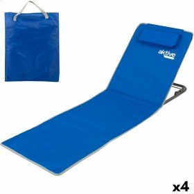 Mat Aktive Reclining 147 x 55 x 48 cm PVC 600D Blue Steel Sponge (4 Units) by Aktive, Exercise Mats - Ref: S8901092, Price: 6...