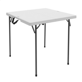 Mesa Dobrável Lifetime Branco Aço Plástico 94 x 74 x 94 cm de Lifetime, Mesas auxiliares - Ref: S8901364, Preço: 53,23 €, Des...