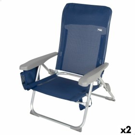 Chaise Pliante Aktive Gomera Bleu 44 x 76 x 45 cm (4 Unités) | Tienda24 - Global Online Shop Tienda24.eu