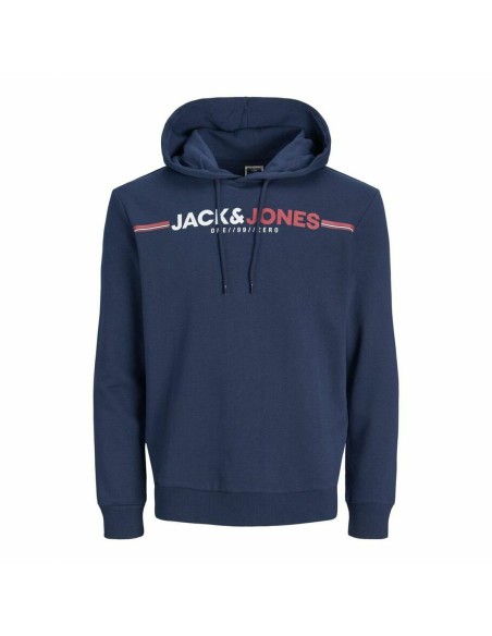 Herren Sweater mit Kapuze Jack & Jones JCOFREDERICK Marineblau | Tienda24 Tienda24.eu